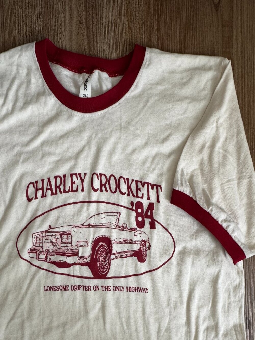 NWOT Charley Crockett Off-White Red Concert Tee T-Shirt - Medium - Picture 2 of 2